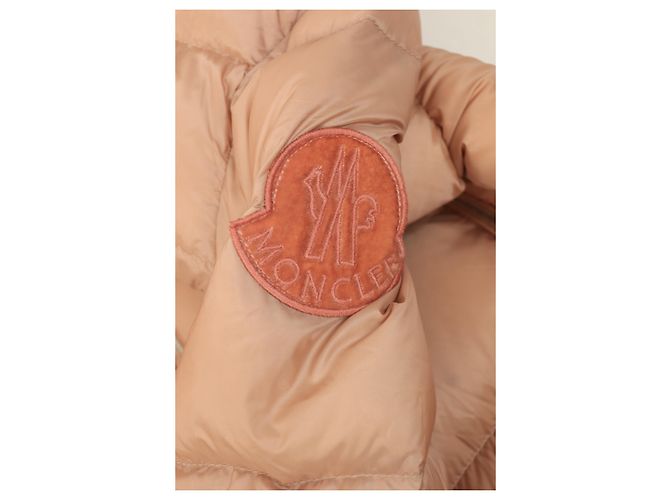 Moncler Lachs Pufferjacke - Größe UK 10 Orange - Ansicht 4