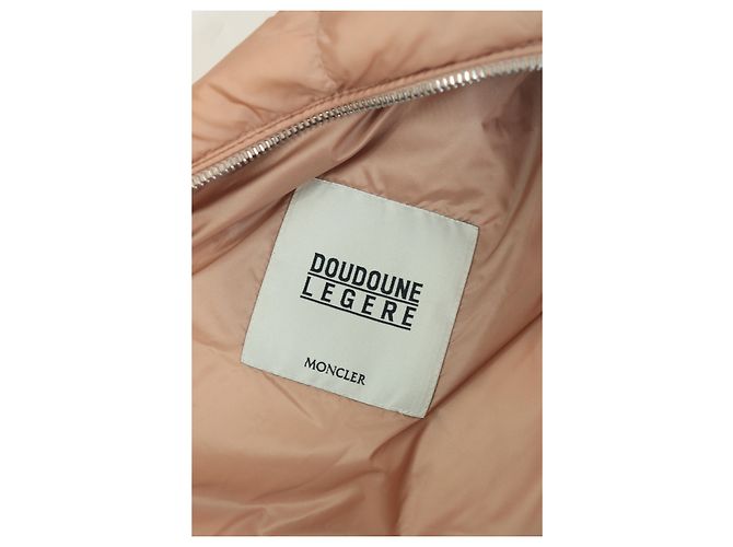 Moncler Lachs Pufferjacke - Größe UK 10 Orange - Ansicht 5