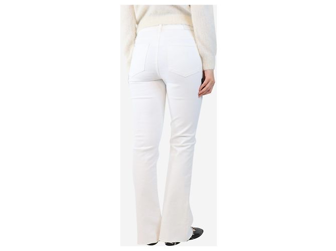 Paige Jeans Weiße Jeans mit rohem Saum - Größe UK 12 - Ansicht 3