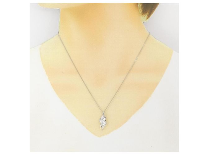 Autre Marque Collana in diamante PT900 PT850 Argento - vista 6