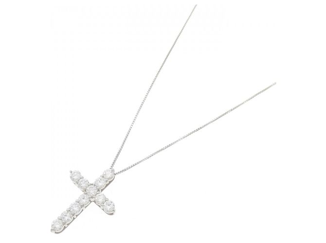 Autre Marque Collana di diamanti Pt900 Pt850 Argento - vista 2