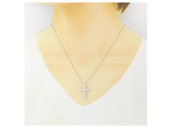 Autre Marque Collana di diamanti Pt900 Pt850 Argento - vista 6