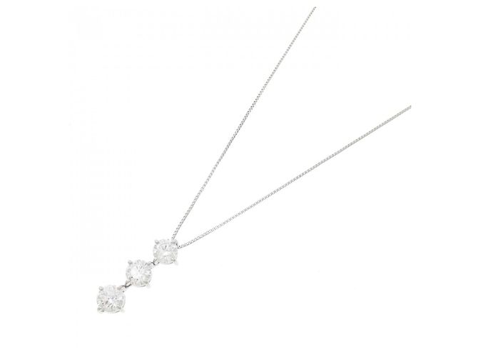 Autre Marque Collana di diamanti Pt900 Pt850 Argento - vista 2