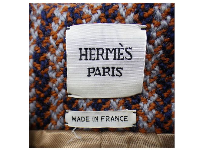 Hermès Cappotto Hermes Blu - vista 5
