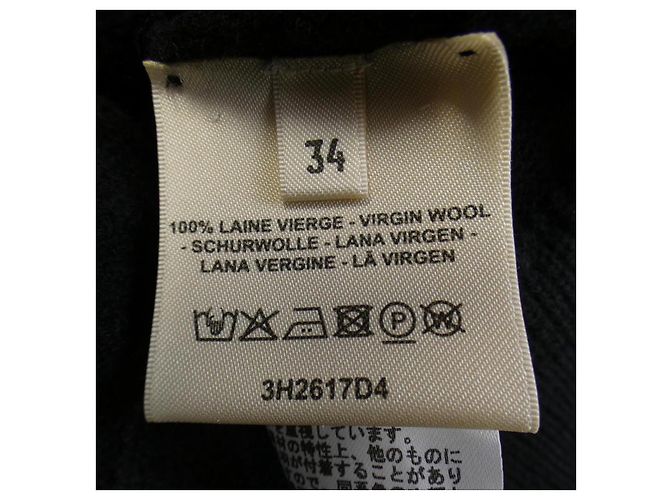 Hermès 3H2617D434 Strickwaren aus Wolle Schwarz - Ansicht 3