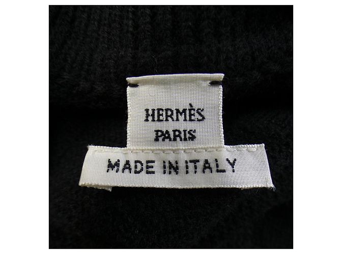 Hermès 3H2617D434 Strickwaren aus Wolle Schwarz - Ansicht 4