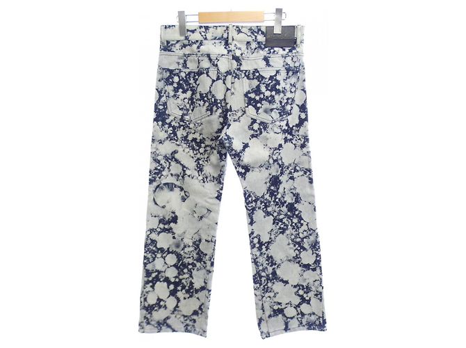 Jeans Louis Vuitton Bianco Blu navy - vista 2