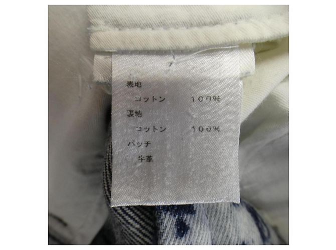Jeans Louis Vuitton Bianco Blu navy - vista 3