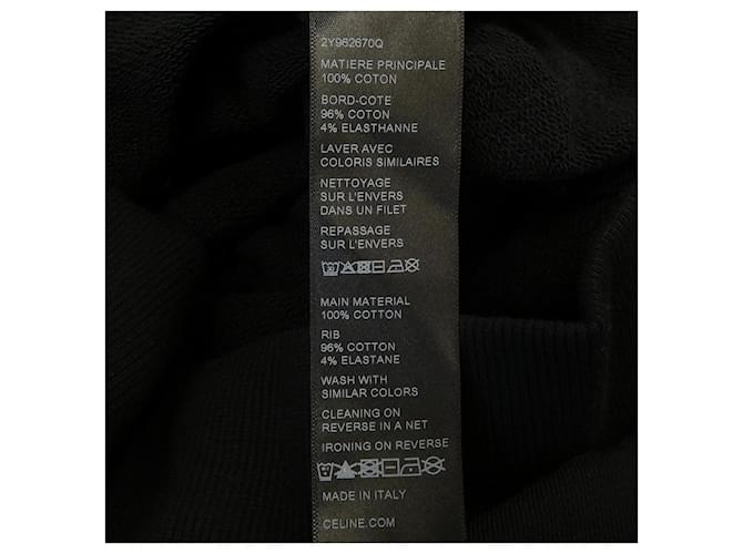 Céline Moletom com capuz Celine Preto - vista 3