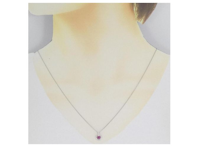 Autre Marque Collana in Rubino e Diamanti Au750 Rosso - vista 6