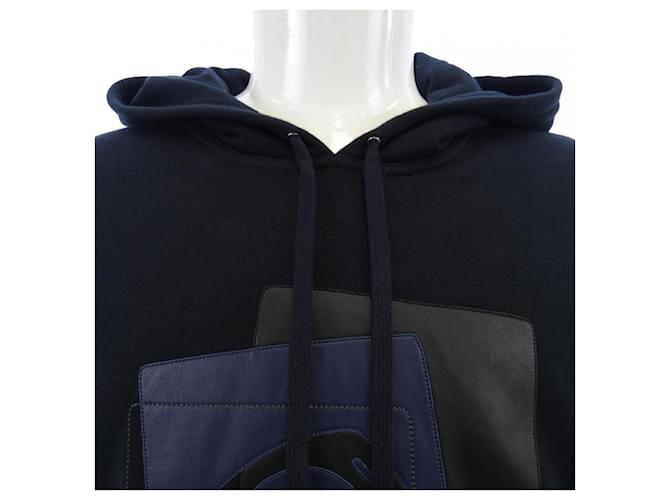 Hermès Moletom com capuz de algodão Hermes Azul Azul marinho - vista 5