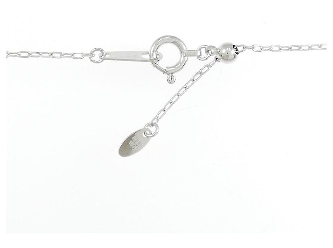 Autre Marque Collana in oro bianco Au750 con corallo e diamanti Argento - vista 5