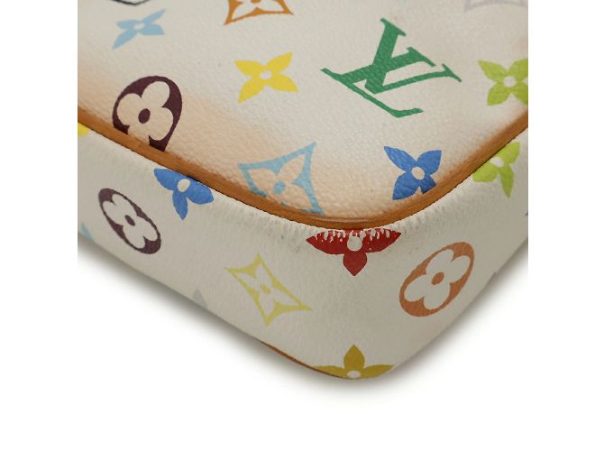 Schultertasche Pochette Lift Monogramm Multicolor Louis Vuitton Weiß - Ansicht 4