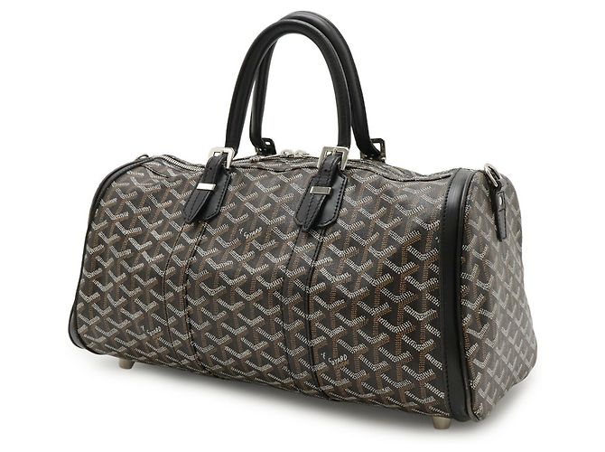 Borsa Goyard Croiseur 40 Marrone Nero Bianco - vista 3