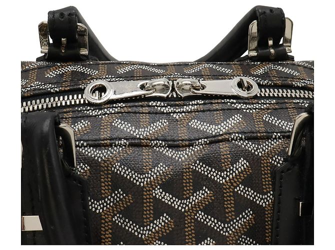 Borsa Goyard Croiseur 40 Marrone Nero Bianco - vista 5
