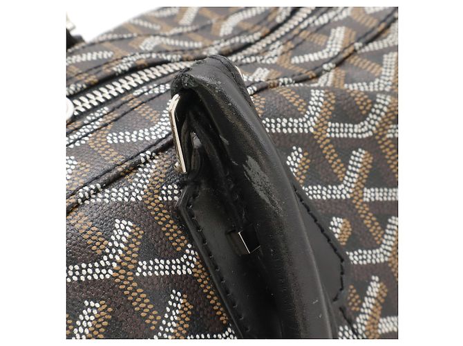 Borsa Goyard Croiseur 40 Marrone Nero Bianco - vista 7