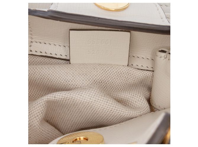 Borsa Gucci Mini in Pelle Verde Bamboo GG Diana - vista 6