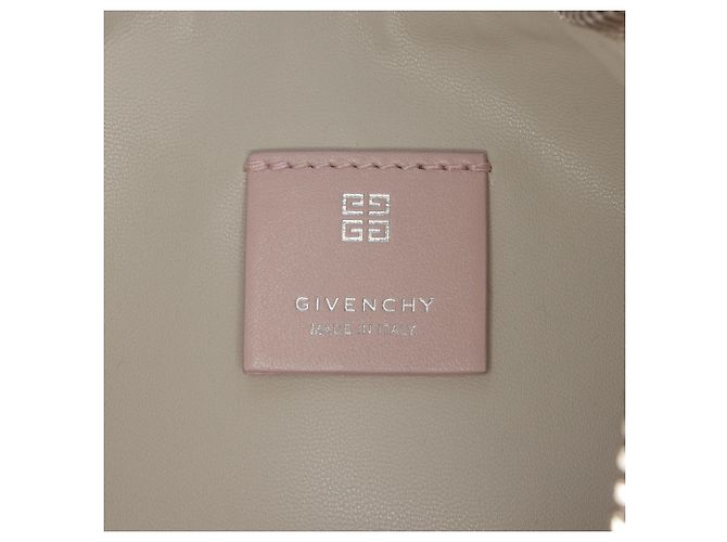 Kleine rosa Leder Tasche mit Mondauschnitt von Givenchy Pink - Ansicht 5
