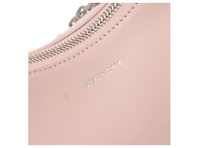Kleine rosa Leder Tasche mit Mondauschnitt von Givenchy Pink - Ansicht 7