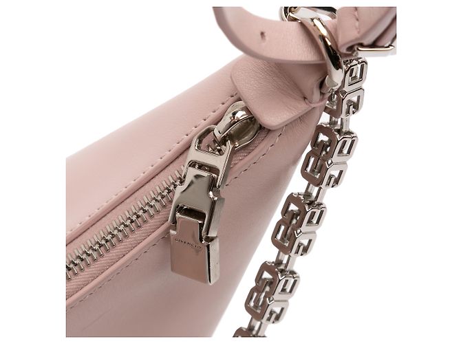 Kleine rosa Leder Tasche mit Mondauschnitt von Givenchy Pink - Ansicht 8