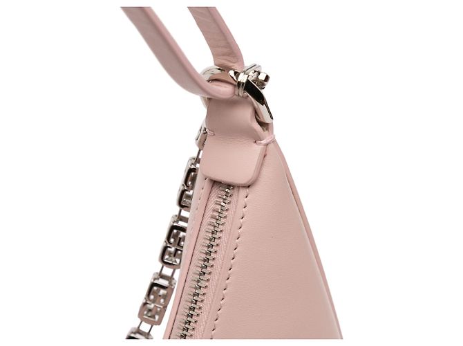 Kleine rosa Leder Tasche mit Mondauschnitt von Givenchy Pink - Ansicht 9
