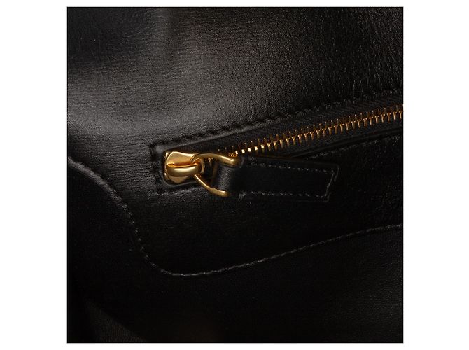 Borsa a spalla Valentino Vlogo in pelle nera media Nero - vista 6