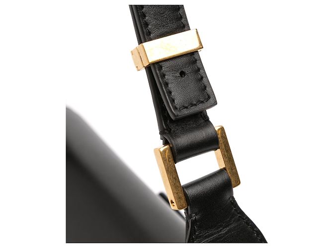Borsa a spalla Valentino Vlogo in pelle nera media Nero - vista 8