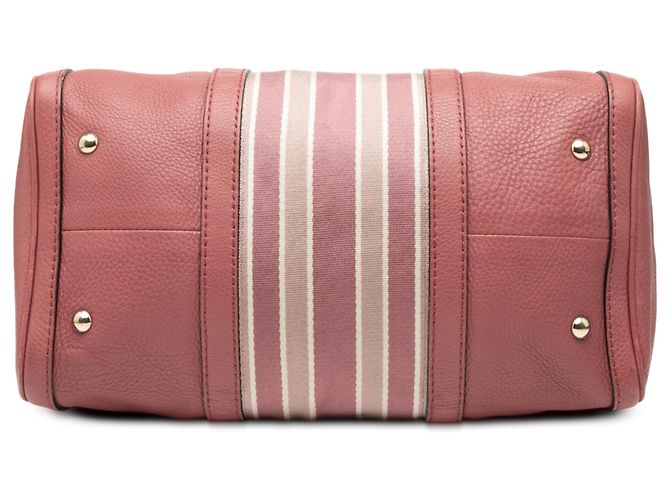 Gucci Pink Medium Kalbsleder Web Joy Boston Tasche - Ansicht 3