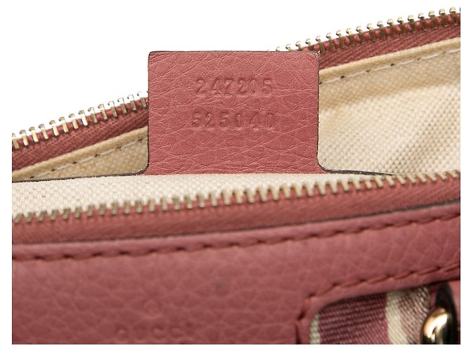 Gucci Pink Medium Kalbsleder Web Joy Boston Tasche - Ansicht 6