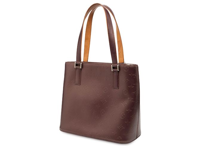 Louis Vuitton Monogram Rosso Opaco Stockton Bordò - vista 2