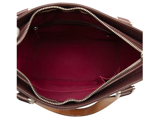 Louis Vuitton Monogram Rosso Opaco Stockton Bordò - vista 4
