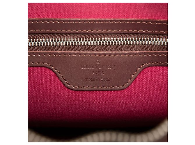 Louis Vuitton Monogram Rosso Opaco Stockton Bordò - vista 5