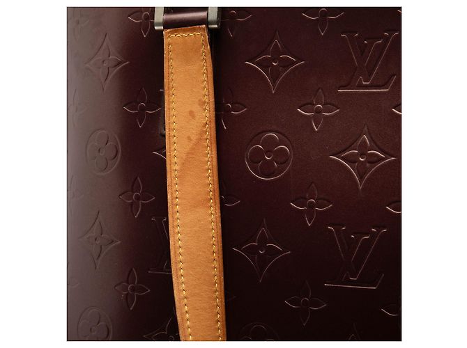 Louis Vuitton Monogram Rosso Opaco Stockton Bordò - vista 7