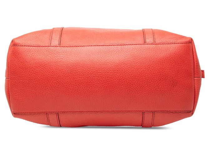 Gucci Rote große Ledertasche GG Charm - Ansicht 3