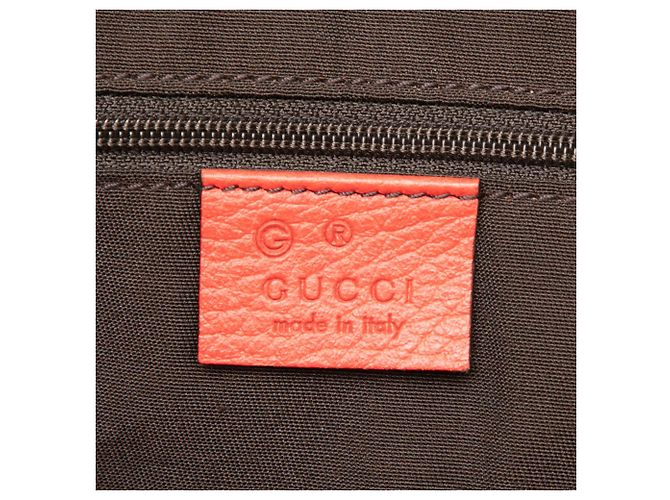Gucci Rote große Ledertasche GG Charm - Ansicht 5