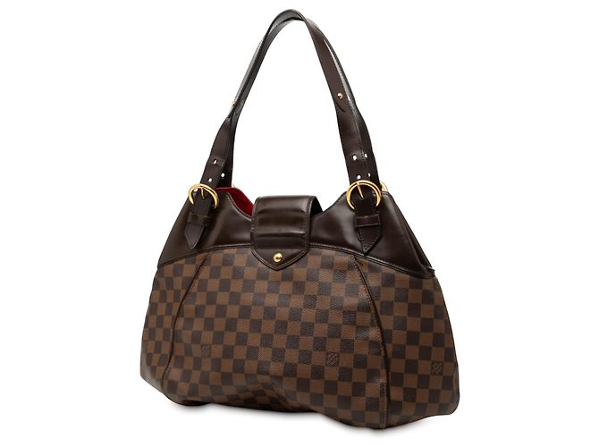 Louis Vuitton Marrone Damier Ebene Sistina GM - vista 2