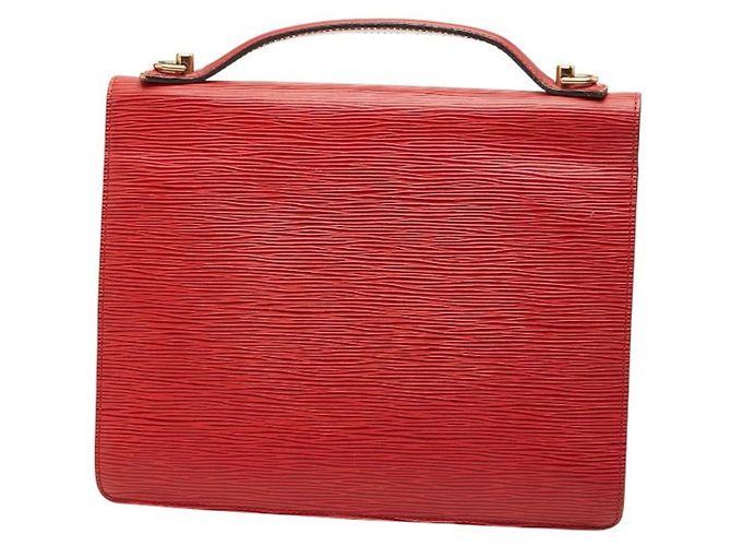 Borsa Monceau Epi Louis Vuitton Rosso - vista 2
