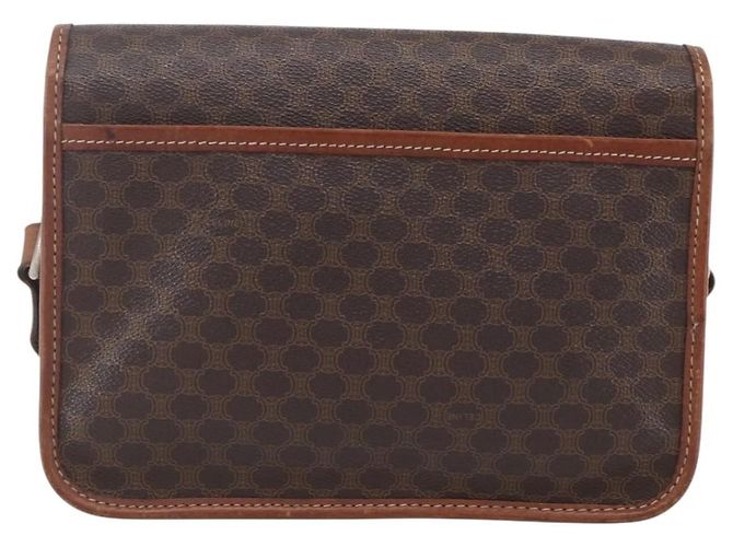 Céline Borsa a Spalla Celine in Tela Marrone - vista 2