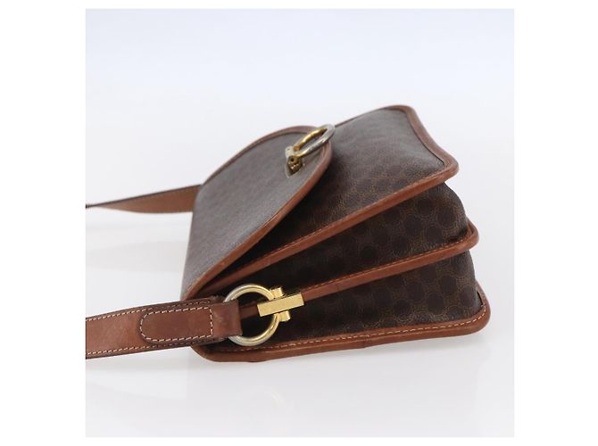 Céline Borsa a Spalla Celine in Tela Marrone - vista 3