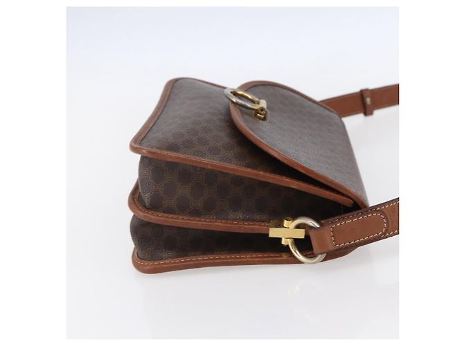 Céline Borsa a Spalla Celine in Tela Marrone - vista 4
