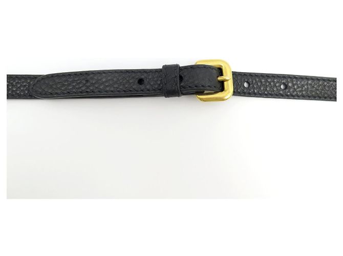 NUEVA ASAS DE HOMBRO PRADA PARA BOLSO DE CUERO NEGRO Y DORADO - vista 4