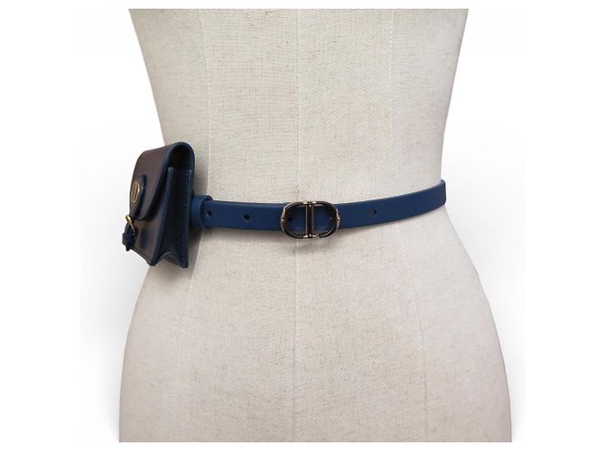 NUOVA BORSA A MANO CHRISTIAN DIOR CINTURA BOBBY BUSTA MONTAIGNE Blu navy - vista 6