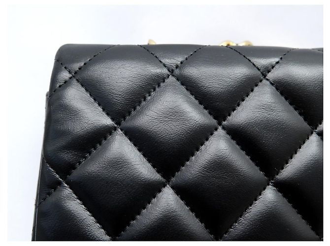 BORSA CHANEL GRAND CLASSIQUE TIMELESS JUMBO IN PELLE QUILTED NERA Nero - vista 18