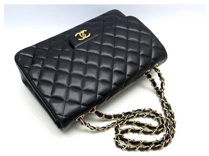 BORSA CHANEL GRAND CLASSIQUE TIMELESS JUMBO IN PELLE QUILTED NERA Nero - vista 4
