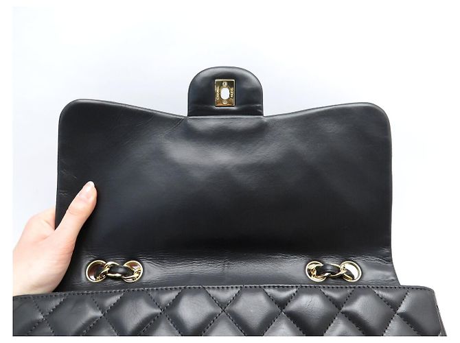 BORSA CHANEL GRAND CLASSIQUE TIMELESS JUMBO IN PELLE QUILTED NERA Nero - vista 7