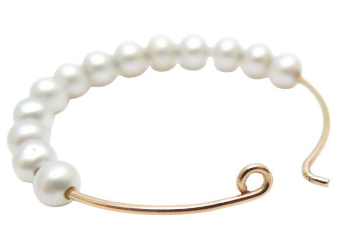 NUOVE ORECCHINI A CERCHIO IN ORO GINETTE NY MARIA PEARL D'oro - vista 3