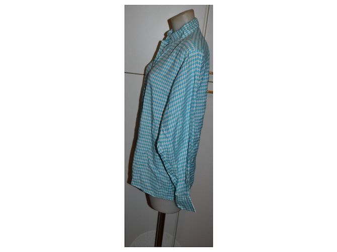 Blusa Versace Jeans Couture branca e turquesa Branco - vista 3