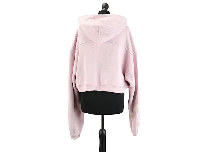 Sudadera corta rosa de algodón Alexander Wang - vista 2
