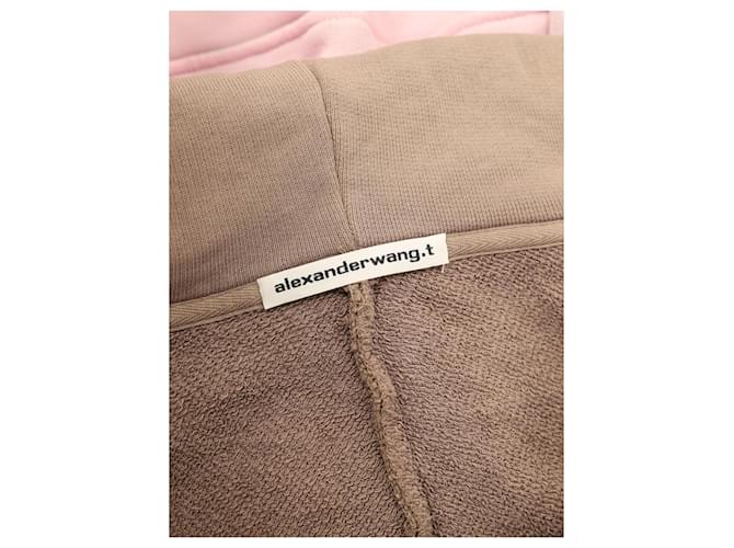 Sudadera corta rosa de algodón Alexander Wang - vista 3