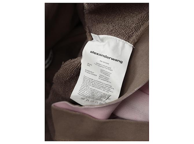 Sudadera corta rosa de algodón Alexander Wang - vista 4